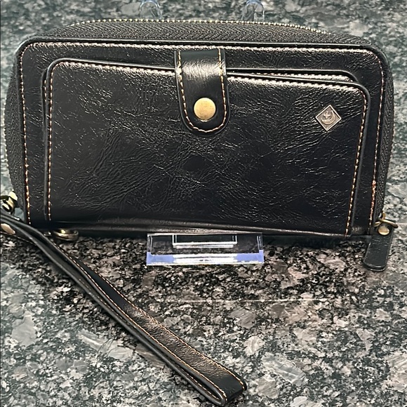 POLA Wristlet Wallet Clutch Phone Holder Luxury Style Outstanding Quality NWOT - Picture 2 of 16